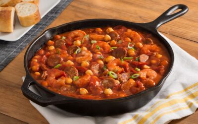 LIBRE EN LA MESA Garbanzo con chorizo