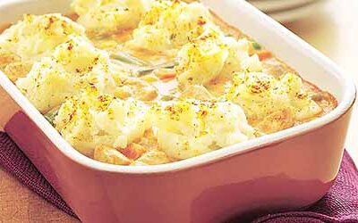 LIBRE EN LA MESA. PASTEL “SHEPHERD’S” DE POLLO Y PAPRIKA