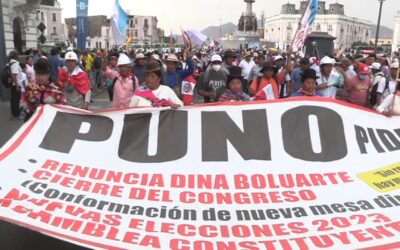 Manifestantes regresan a las calles de Lima para protestar contra de Boluarte