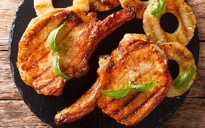 ﻿LIBRE EN LA MESA. CHULETAS A LA PIÑA Y MIEL