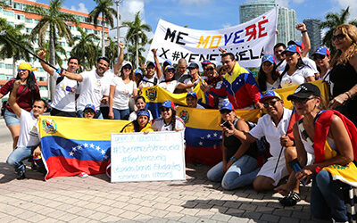 ﻿Exiliados se unen a huelga mundial. ﻿ ¡No más látigo comunista…! rechazan los venezolanos en Miami