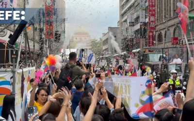 Los taiwaneses celebran la gesta de sus «héroes» olímpicos con un desfile multitudinario