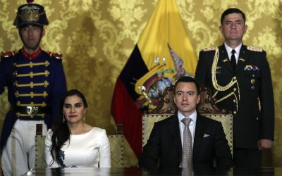 Vicepresidenta de Ecuador demanda por segunda vez a Noboa por violencia política de género