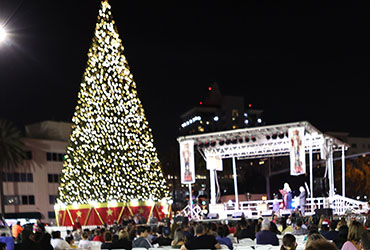 ﻿La ciudad se llenó de luces y juegos. ﻿Una noche de ensueño navideño en la bella ciudad de Coral Gables