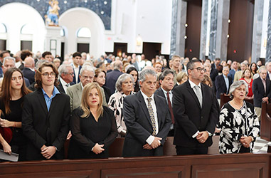 ﻿En la Iglesia del colegio Belén. ﻿Con una inmensa tristeza familiares y amigos de Salvat le dieron el último adiós