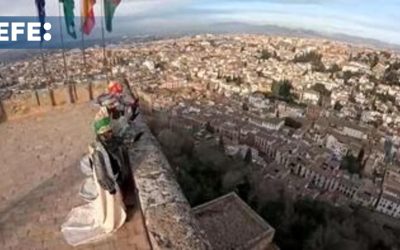 Los Reyes Magos visitan por primera vez la Alhambra de Granada
