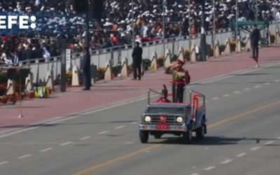 La India celebra con su tradicional desfile en Nueva Delhi el 76º Día de la República