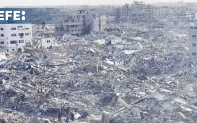 La destrucción de Rafah; búsqueda de cadáveres y casas entre los escombros