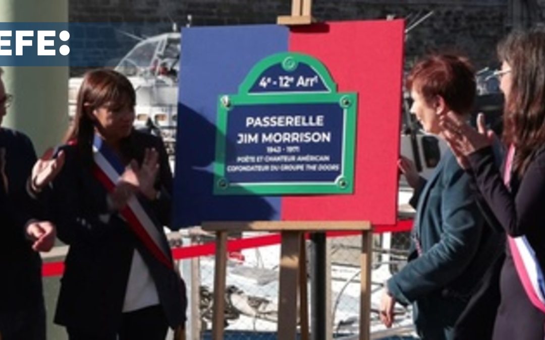 París rinde homenaje a Jim Morrison dedicándole una pasarela de la ciudad
