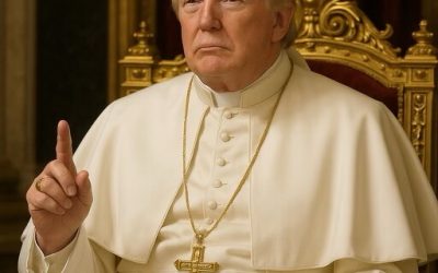 Trump postea en su cuenta de Truth Social una foto vestido de papa