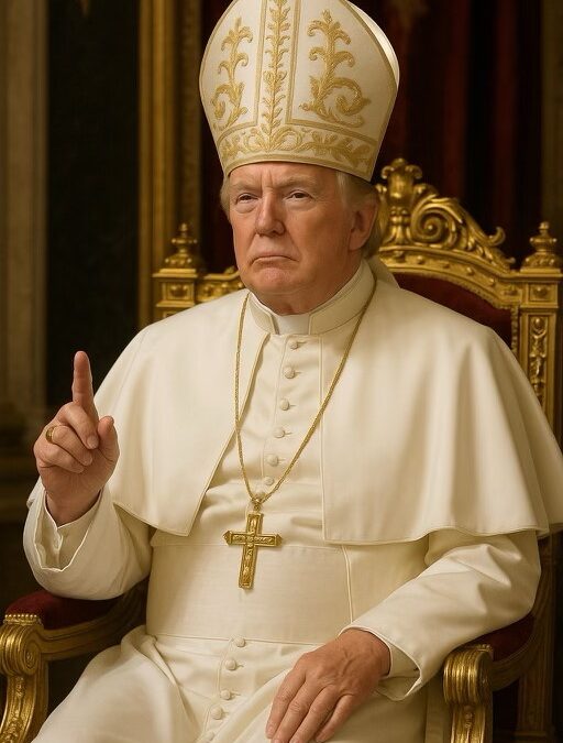Trump postea en su cuenta de Truth Social una foto vestido de papa