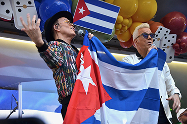 En Viernes de la Pequeña Habana.  Willy Chirino y Alexis Valdés mostraron su poderosa obra artística