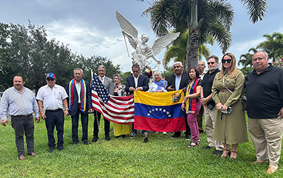 Celebraron esta fecha en la iglesia de Guadalupe. Venezolanos guardan esperanzas de volver pronto a la libertad