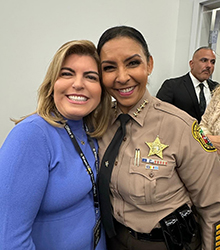﻿Christine del Portillo, asesora federal, local y estatal. ﻿El sheriff vive las 24 horas pendiente de la seguridad del Condado Miami-Dade