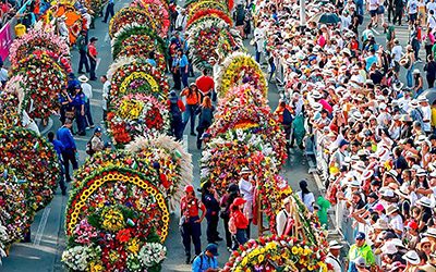 ﻿El famoso desfile de los silleteros. ﻿¡De Medellín para el mundo entero!