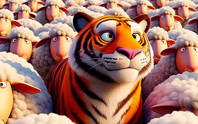 ﻿Mensaje Inspiracional. ﻿El tigre que balaba como las ovejas