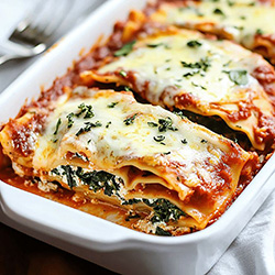 LIBRE EN LA MESA. Rollos de Lasaña con Chorizo y Espinaca