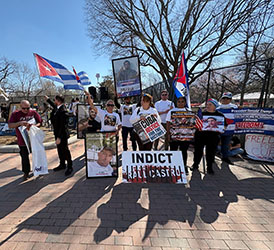 Protesta mundial del exilio en Washington. ‘El régimen de La Habana ha sido uno de los más crueles y represivos de las últimas décadas’