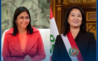Delcy Rodríguez propone a Keiko Fujimori el retorno seguro de venezolanos desde Perú